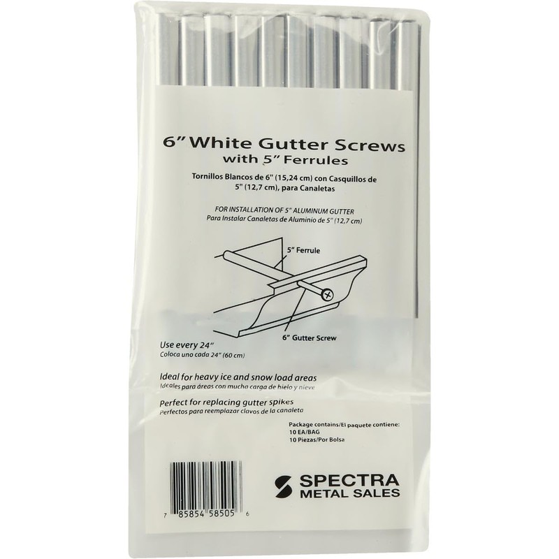 5 in. Ferrule and 7 in. Gutter Screw (10-Pack)