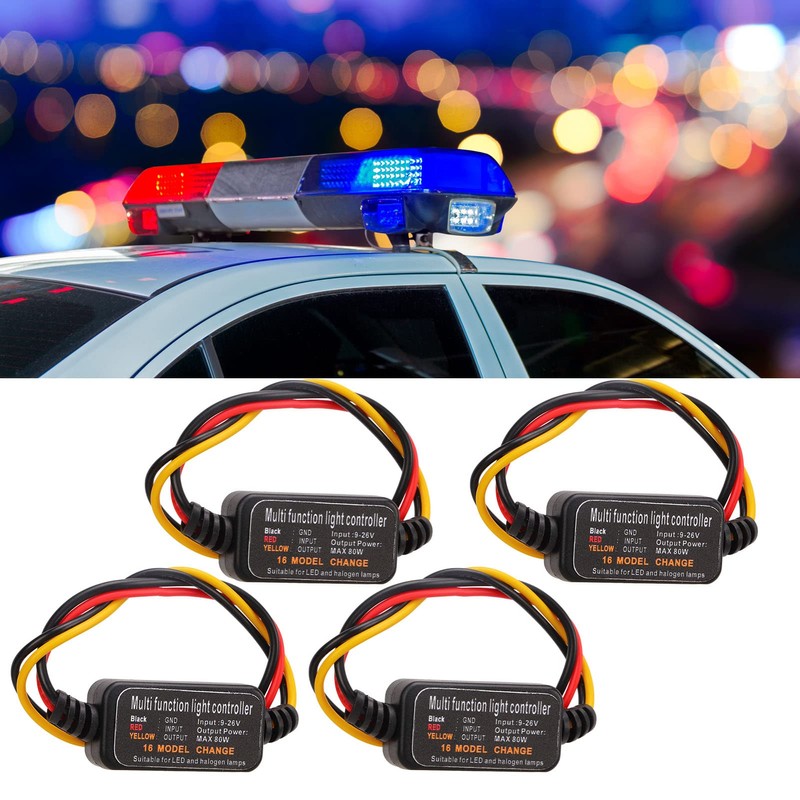 Acouto brake flasher module, 4PCS DC9 26V Led Brake Light
