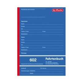 Herlitz 840637 Driver’s Logbook A5 602 32 Sheets