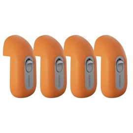 EUDEMON Child Proof Door Finger Pinch Guard, Baby Revolving Door Stopper, Door Latch Door Guard, Easy to Install (4 Pack,Orange)