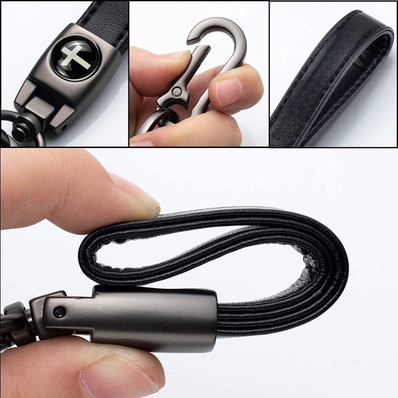 TLOEP Christian Cross Leather Keychain – God Is Greater Than
