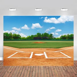 5x3FT Baseball Backdrop Baseball Field Stadium Photo Background Sport Theme Birthday Baby Shower Party Decoration Outdoor Party Boys Adults Portrait Baseballs Game Banner