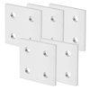 5Pcs Aluminium Extrusion Profile Joining Boards 4‑Hole Vertical Connecting Plates