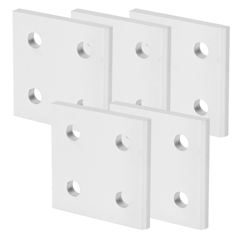 5Pcs Aluminium Extrusion Profile Joining Boards 4‑Hole Vertical Connecting Plates