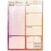 A5 Daily Planner 50 Sheet Note Pad with Schedule, Priority,