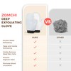 ZOMCHI 2 Pack Deep Exfoliating Glove with Dual Texture, Massage
