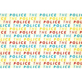 The Police - Colorful Band Logos - Set of Two Matching Postcards