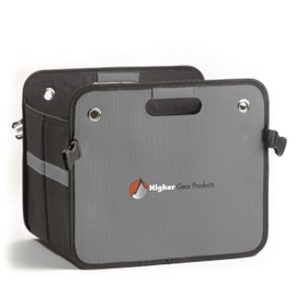 Car Trunk Organizer for Car Organization - Trunk Organizers and Storage for Car, SUV, Sedan, Truck - Mesh Pockets, Reinforced Handles, Rigid Folding Bottom - Great for Home & Grocery Shopping