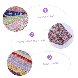 COHEALI 36pcs Floral Cotton Cloth Strips for DIY Crafting for Quilting and Patchwork Projects Soft and Breathable Fabric for Home Decor and Crafts