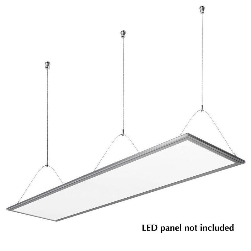 3.3 ft. Adjustable Flat LED Ceiling Panel Light Hanging Chain