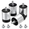 SUMNACON 4 Packs Aluminum Alloy Furniture Legs Cabinet Legs, Silver