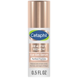 Cetaphil Healthy Renew Hydrating Eye Gel Serum 0.5 Oz, 24Hr Under Eye Cream for Anti Aging, Reduces the Appearance of Dark Circles and Wrinkles, Retinol Alternative Peptide Serum, For Sensitive Skin