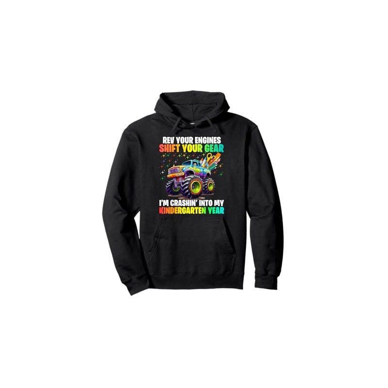 First Day Back to School Kindergarten Boys Pullover Hoodie