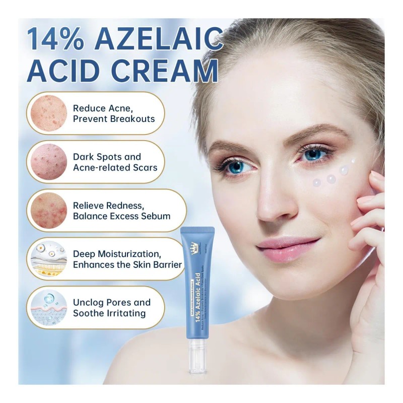 Ácido Azelaico Al 14% De Crema De Acné Para Alivio
