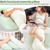 Portable Pregnancy Pillow – W Shaped Maternity Support for Side