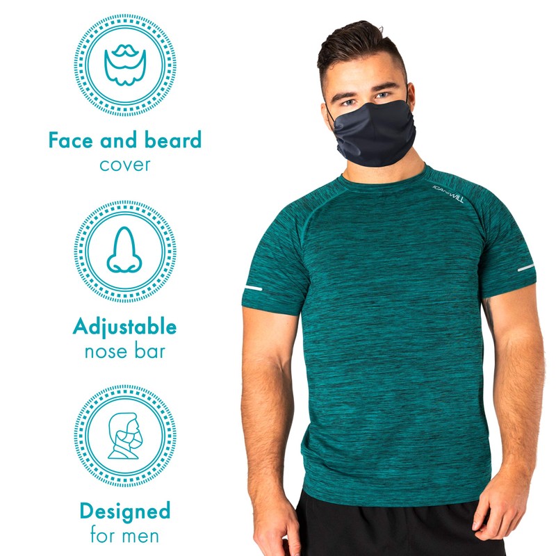 MASHELE XL Summer Face and Beard Headwear Reusable Cloth Covering
