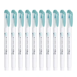 ZEBRA B-WFT8-MBL Highlighter, Mildliner, Blush Mild Blue, 10 Count