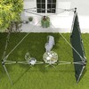 Outsunny Gazebo Side Panel, Canopy Sidewall Panel with 4 Mesh