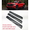 GMC Overlay 3PC Gloss black Door Rear Elevation Emblem 2019+