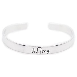Mississippi State MS Home Cuff Bracelet Hand Stamped Jewelry Long Distance Relationship Gift for Best Friend Daughter Graduation