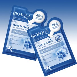 Facial Mask - 8 Pieces Moisturizing Anti-Aging Mask, Beauty Masks Anti Wrinkle Mask, Premium Cloth Mask, Yeast Extract Anti-Wrinkle Facial Mask, Moisturising Face Mask For Day Care