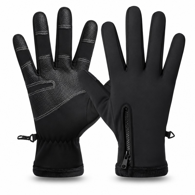 Winter Thermal Touchscreen Gloves with Soft Fleece Lining, Non-Slip Grip