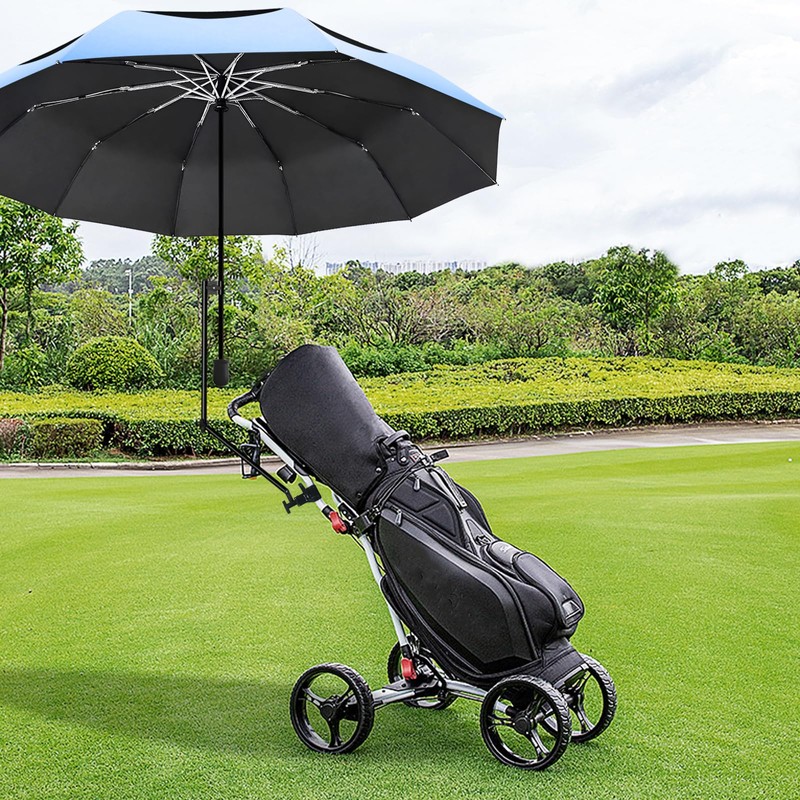 XLINGZA UPF 50+ Beach Umbrella with Adjustable Universal Clamp