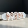 06:45AM, rosy preview |Vintage medieval nails - oval / 06:45AM,