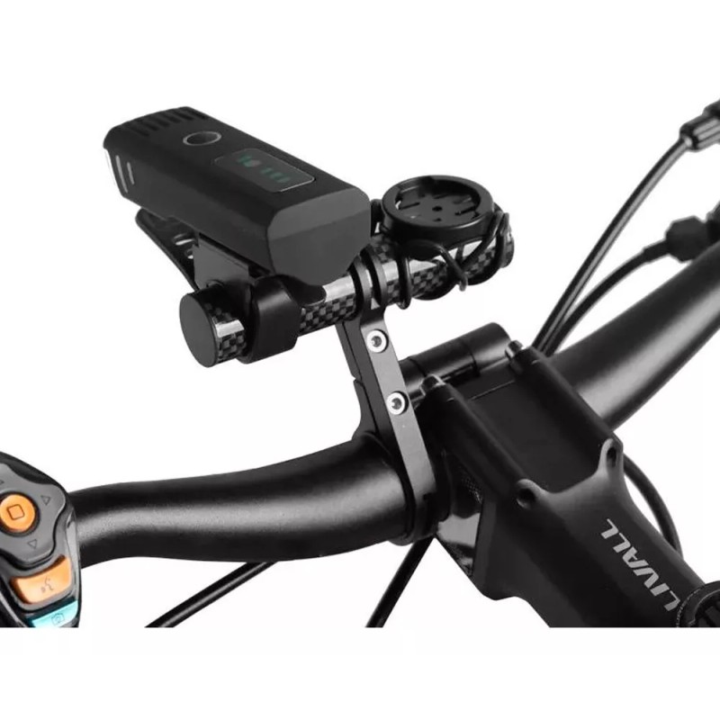 LJK Extensor Manubrio Soporte Bicicleta Lampara Celular Uso Rudo