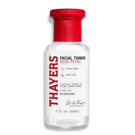THAYERS Thayers Alcohol-Free Rose Petal Witch Hazel Facial Toner for Glowing Skin, Soothing, Hydrating, Refreshing Toner for Normal and Combination Skin, 3oz