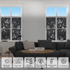 ConCus-T Total Blackout Window Privacy Film Tulip Engraving Window Decals,