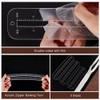 PH PandaHall 6pcs 3 Sizes Zipper Making Templates, Clear Acrylic