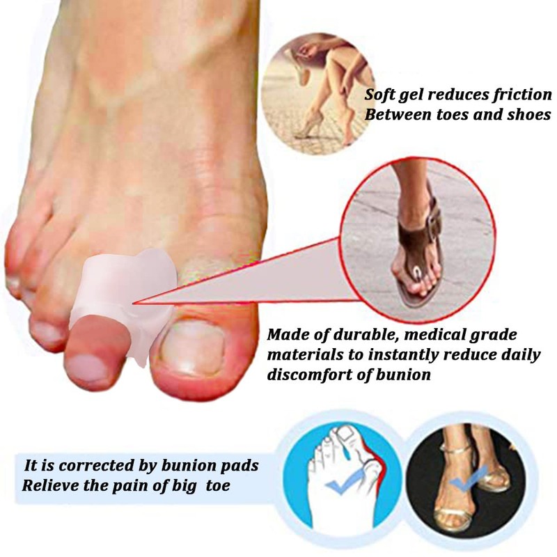 Skeerthy 16 Pieces Gel Toe Separators –Bunion Pads – Toe
