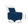 LLappuil Modular Sectional Storage Couch Ottoman Seats，Storage Ottoman Footrest Modules
