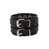 Ultra Gothic Buckle Leather Goth Steampunk Bracelet Emo Punk Cyber