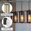 PATIKIL E27 Lamp Socket Cup, 3 Pcs Lamp Bases Holder
