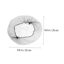 Ipetboom 80pcs Black Elastic Mesh Bun Hair Nets for Women Invisible Ballet Dance Hair Net for Flight Attendants Cooking Sleeping