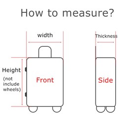 YianBestja Elastic Travel Suitcase Protective Cover Washable Suitcase Protective Cover Luggage Cover for 18-32 Inch Suitcase, Fog, Modern