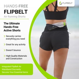 FlipBelt Women's Air Running Shorts - Black - S