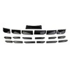 Bright Black Front Bumper Grille Patch Cover Trim For 2023-2025