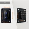 12V DC Motor Polarity Reversing Switch DPDT Momentary Rocker Switch