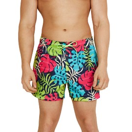 Speedo Traje de baño para Hombre, Longitud Corta, Estampado Redondo