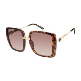 Jessica Simpson J6114 Oversized Women's Square Sunglasses with 100% UV Protection. Glam Gifts for Her, 59 mm, Tortoise