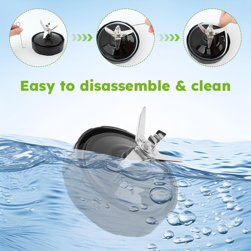 Replacement Extractor Blade for Ninja Blender Parts,7 Fins Male Blender