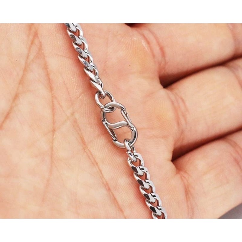 WORLD GOOD Ultra Small Carabiner Set of 4 S-Shaped Stainless