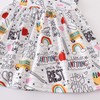 Toddler Little Girls Back to School Dresses -Apple, Pencils, Notebooks,