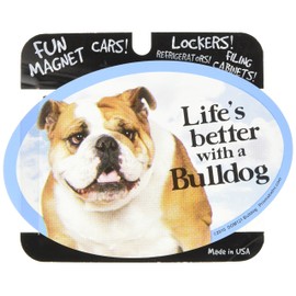 Prismatix Decal Cat and Dog Magnets, Bulldog