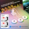 RGB Puck Lights with Remote Control, 2000mAh Battery Operated Tap