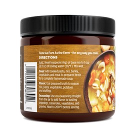 Orrington Farms Chicken Flavored Broth Base, Granulated Chicken Flavored Bouillon, Versatile Usage, Season-To-Taste, Easy-To-Store, 12 oz Jar (Pack of 6)