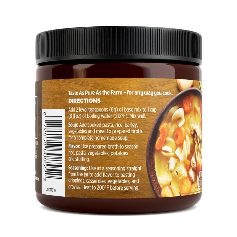 Orrington Farms Chicken Flavored Broth Base, Granulated Chicken Flavored Bouillon,